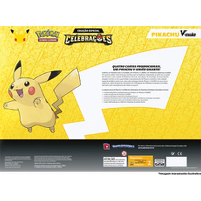 Box Coleção Pikachu V Pokemon Carta Jumbo Copag - Ri Happy