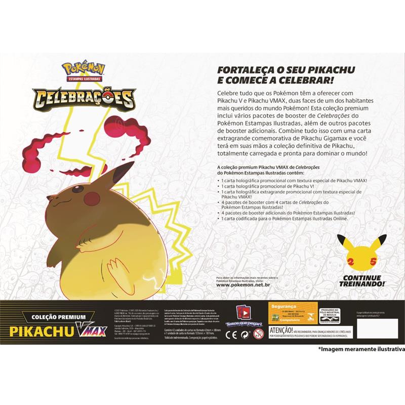 Box Coleção Pikachu V Pokemon Carta Jumbo Copag - Ri Happy