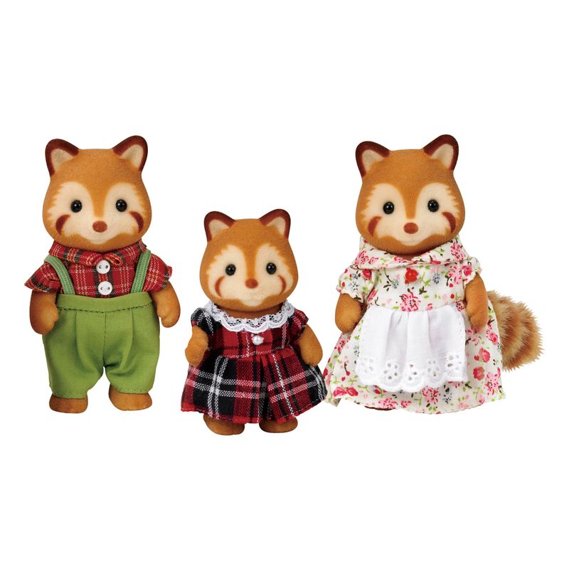 Sylvanian-Families---Familia-dos-Pandas-Vermelhos---Noz---Epoch