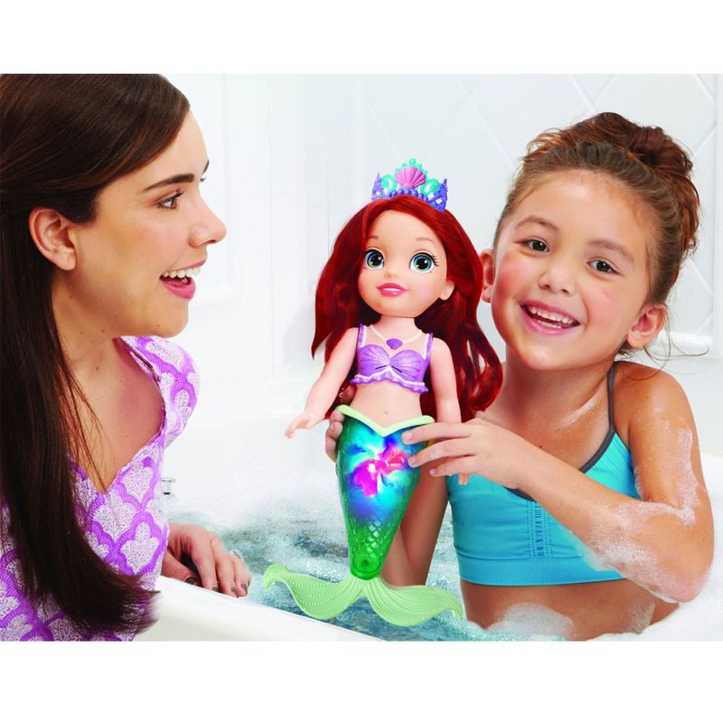 Boneca-para-Banho---Disney-Princesas---Ariel-com-Luzes-e-Sons---New-Toys