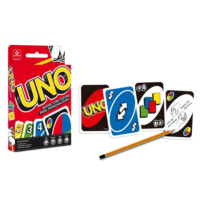 Jogo De Cartas - UNO - Minimalista - Mattel - Ri Happy