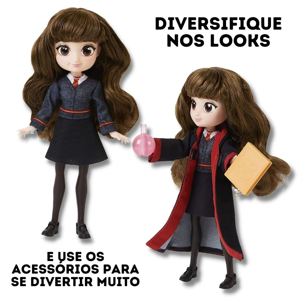 Boneca Hermione com Patrono e Luz - Harry Potter