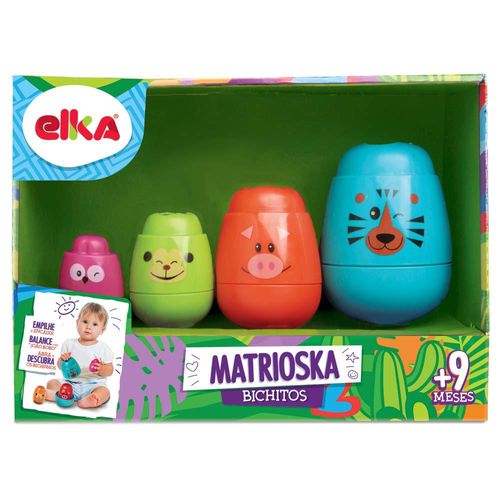 Brinquedo Educativo - Matrioska Bichitos - Sortido - Elka