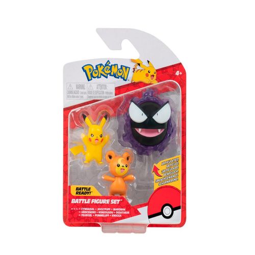 Figuras de Ação - Pokémon - Cydaquil - Jigglypuff - Pikachu - Sunny
