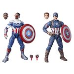Conjunto-Bonecos-Articulados---Marvel---Capitao-America---Sam-Wilson-e-Steve-Rogers---15cm---Hasbro-0