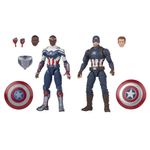 Conjunto-Bonecos-Articulados---Marvel---Capitao-America---Sam-Wilson-e-Steve-Rogers---15cm---Hasbro-1