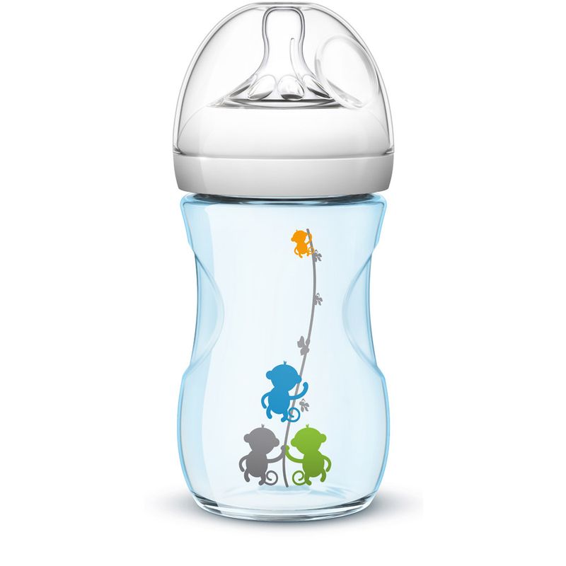 Mamadeira-Petala---Azul---Fluxo-Medio---260-ml---Philips-Avent