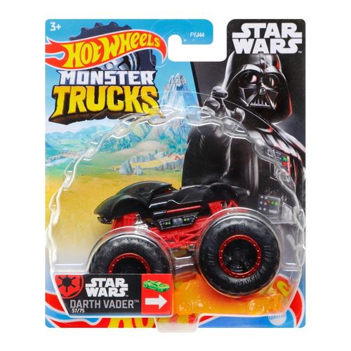 Veículo Die Cast - Hot Wheels - 1:64 - Monster Trucks - Darth Vader - Preto - Mattel