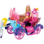 Carruagem-com-Boneca-Barbie---Princesa----Mattel