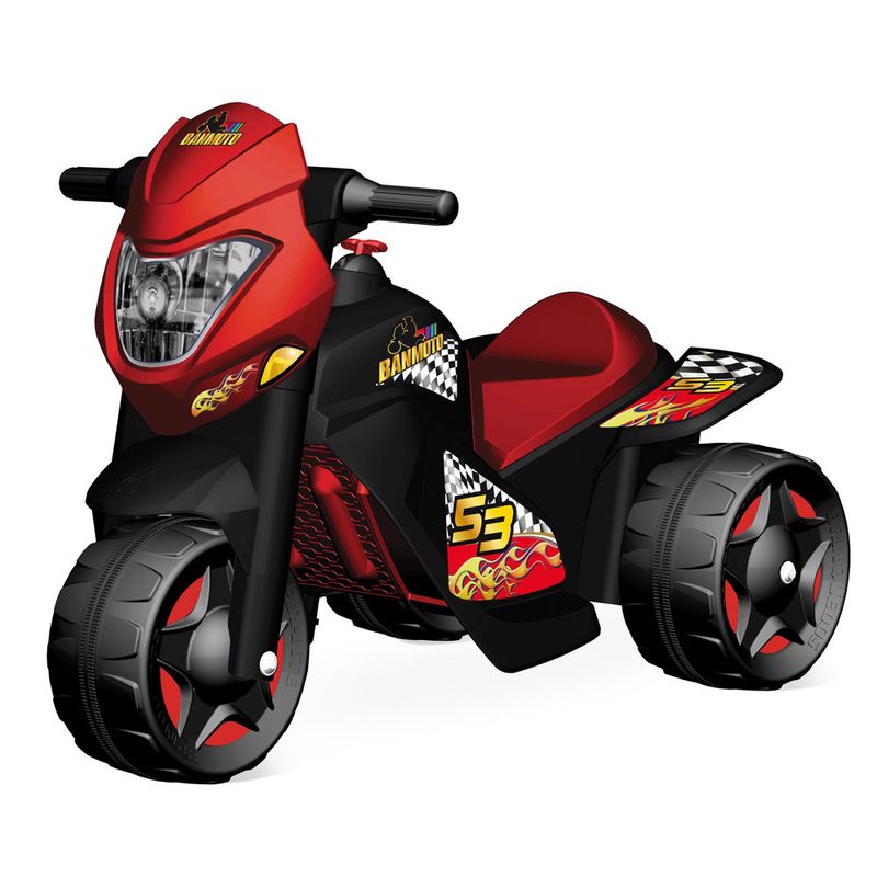 Moto-Eletrica-6V---Motoban---Preto-e-Vermelho---Bandeirante-2592-frente