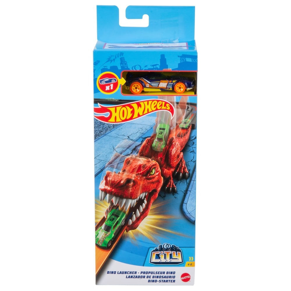 Pista de Percurso - Hot Wheels City - Lançadores Nemesis - Dinossauro T -  Rex - Mattel - Ri Happy