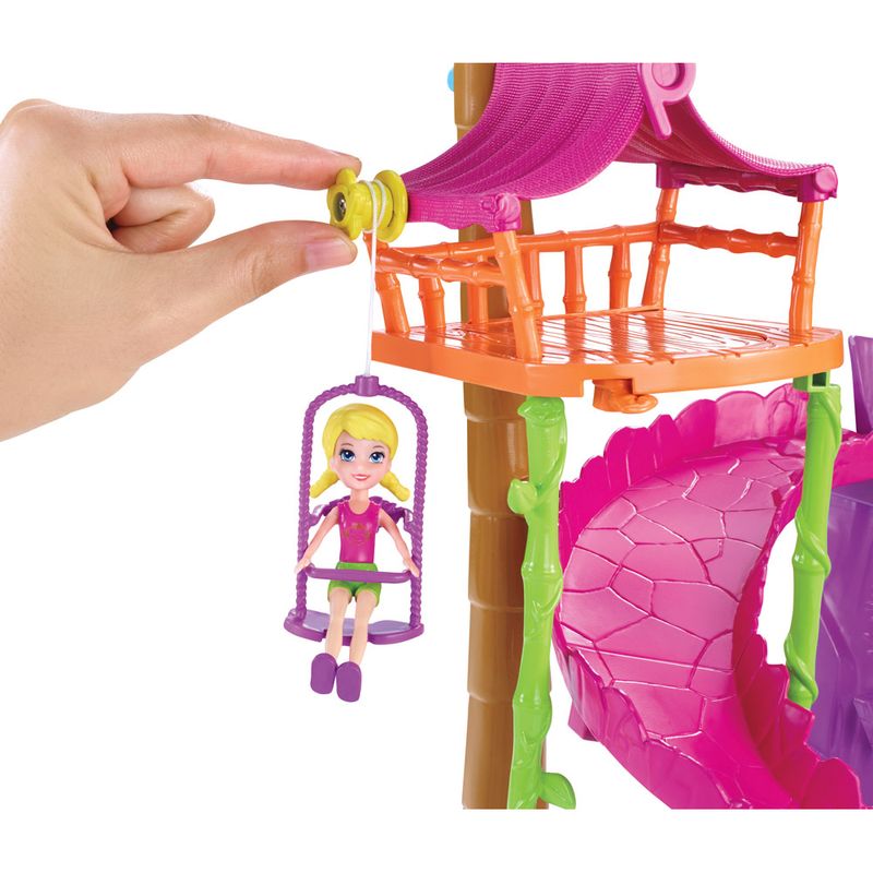 Playset-Polly-Pocket---Tirolesa-na-Floresta---Mattel