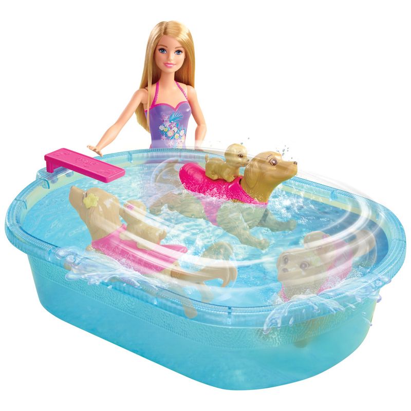 Boneca-Barbie---Familia-e-Pets-na-Piscina---Mattel
