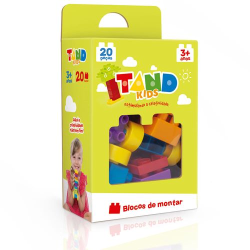 Blocos De Encaixe - Tand Kids - 20 Peças - Toyster