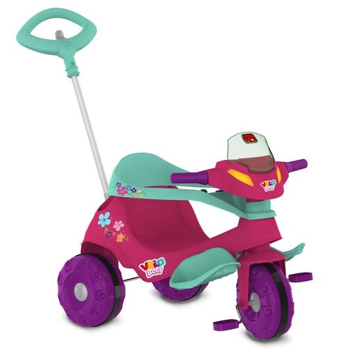 Triciclo - Velobaby G2 - Bandeirante - Passeio e Pedal - Feminino - Rosa