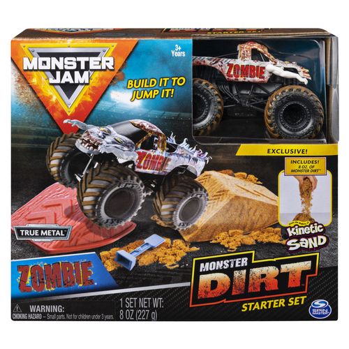 Playset com Rampa e Veículo - Monster Jam - Dirt Starter - Zombie - Sunny