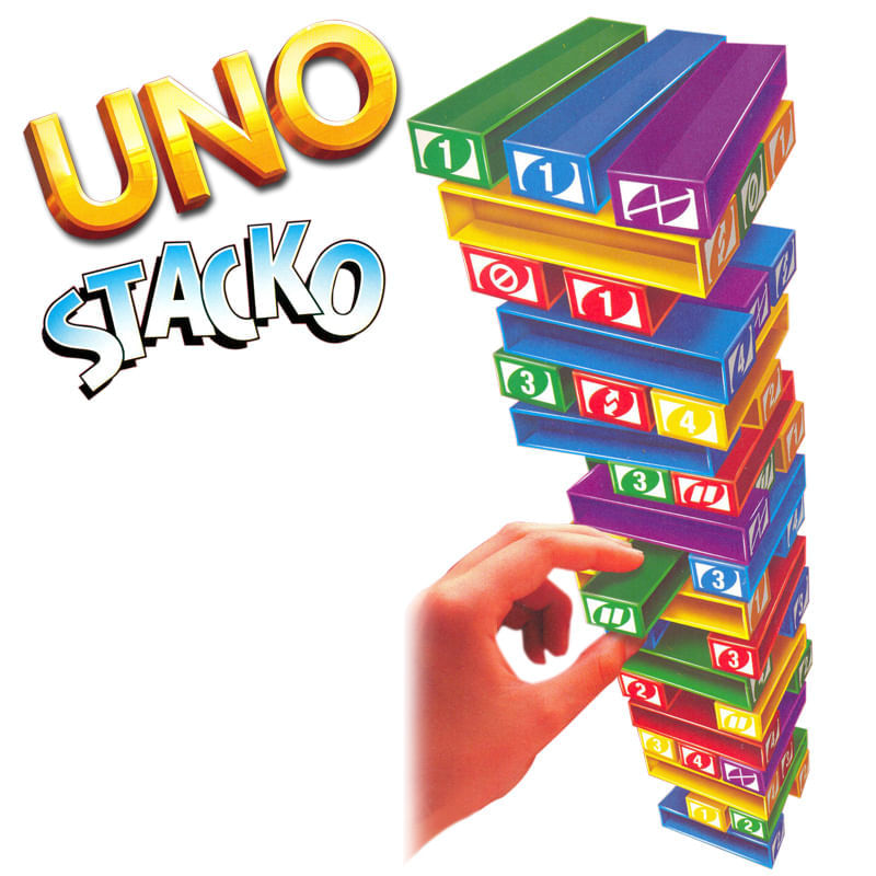 VEJA COMO JOGAR UNO STACKO - O jogo de UNO misturado com o jogo JENGA 
