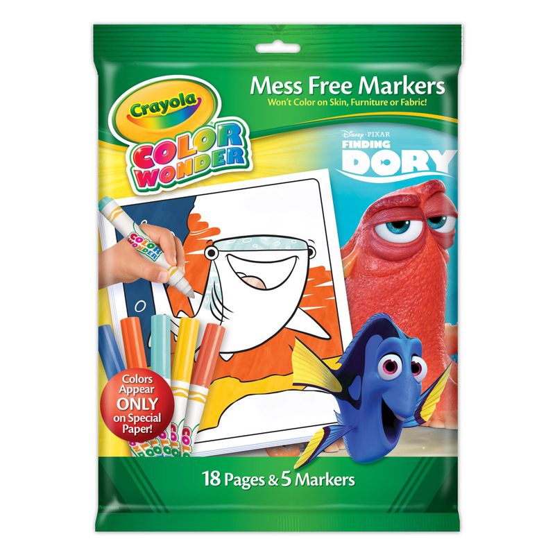 Livro-de-Colorir-com-Canetinhas---Color-Wonder---Procurando-Dory---Crayola