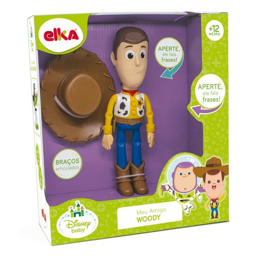 Boneco Articulado - 30Cm - Disney - Pixar - Toy Story - Meu Amigo Woody - Elka