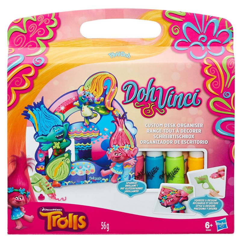 Conjunto-de-Artes---DohVinci---Porta-Lapis---Trolls---Hasbro