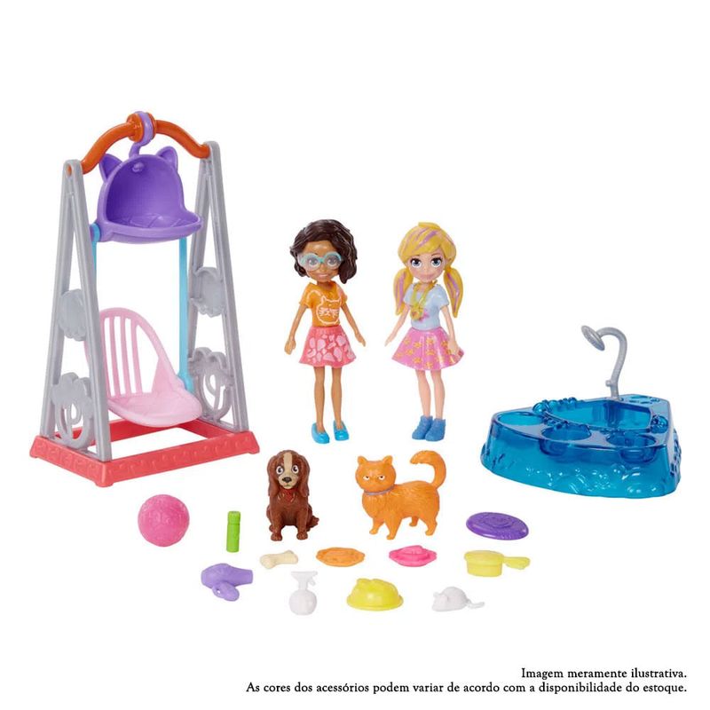 Playset e Mini Boneca - Polly Pocket - Casa do Lago da Polly - Mattel - Ri  Happy