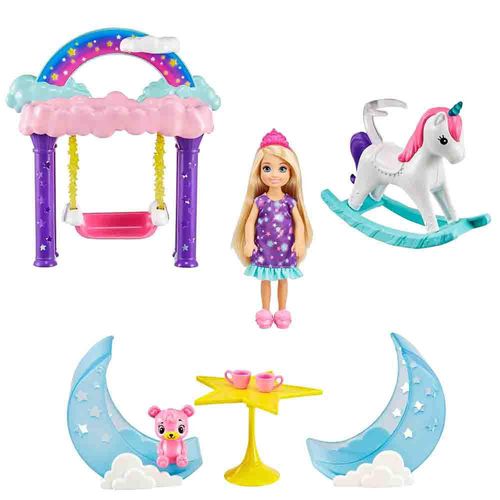 Playset e Boneca - Barbie - Dreamtopia - Chelsea - Casa de Árvore nas Nuvens - Mattel