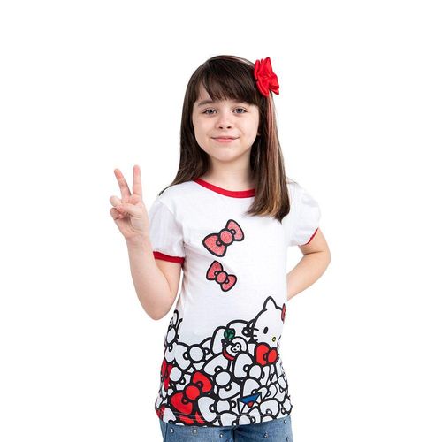 Camiseta Infantil Hello Kitty Rib
