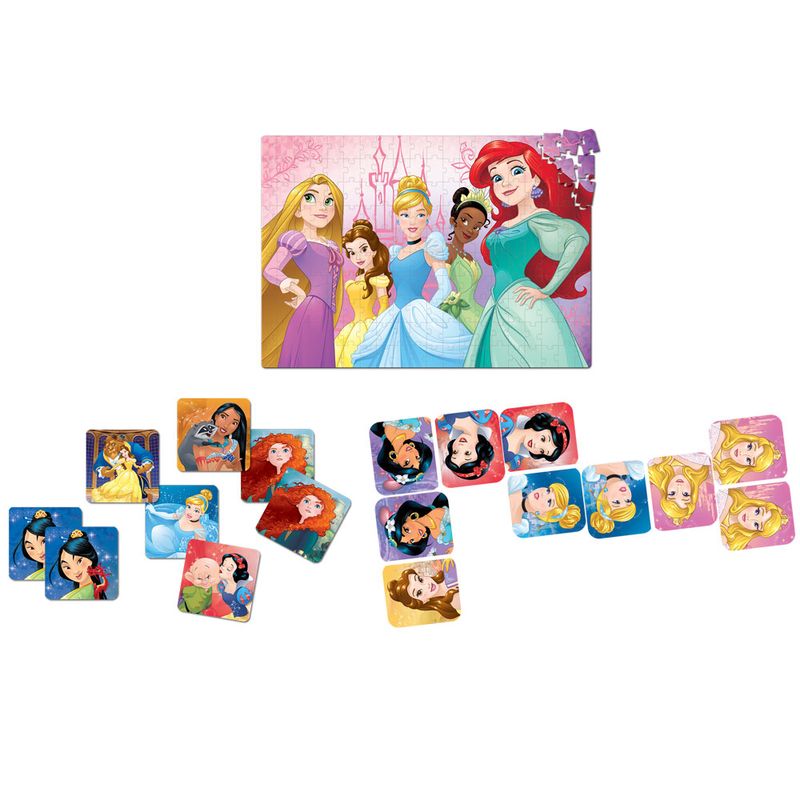 Super-Kit---Quebra-Cabeca---Domino-e-Jogo-da-Memoria---Disney---Disney-Princesas---Toyster