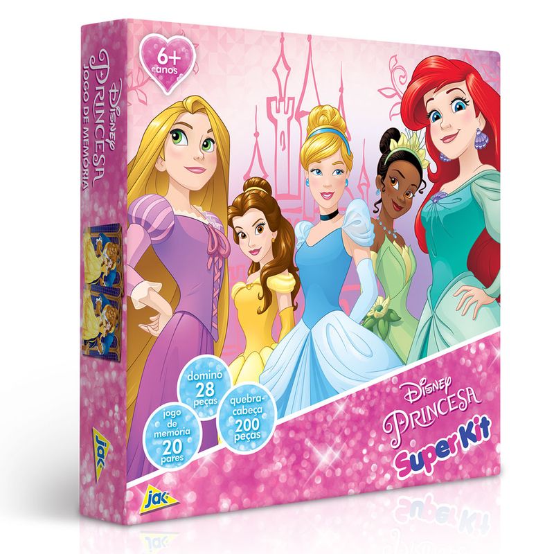 Super-Kit---Quebra-Cabeca---Domino-e-Jogo-da-Memoria---Disney---Disney-Princesas---Toyster