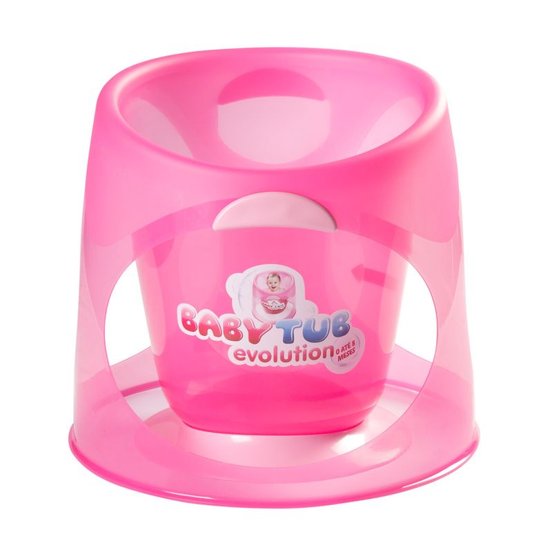 Banheira-Babytub-Evolution---Rosa---Baby-Tub-BBT153-frente