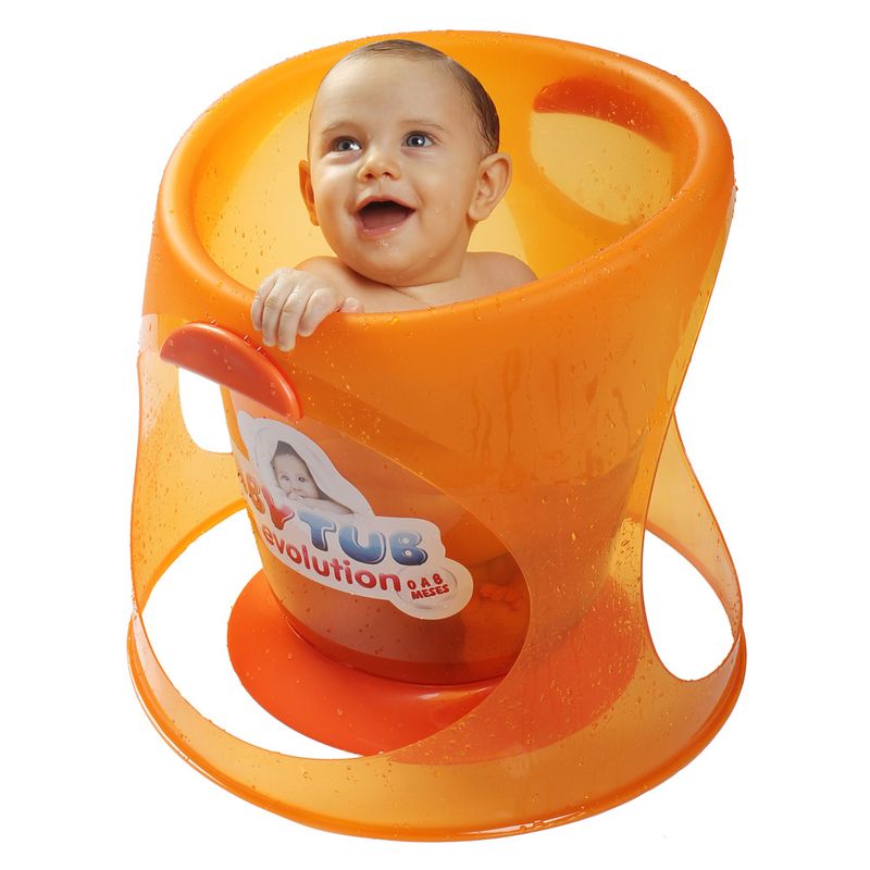 Banheira-Babytub-Evolution---Laranja---Baby-Tub-BBT154-humanizada