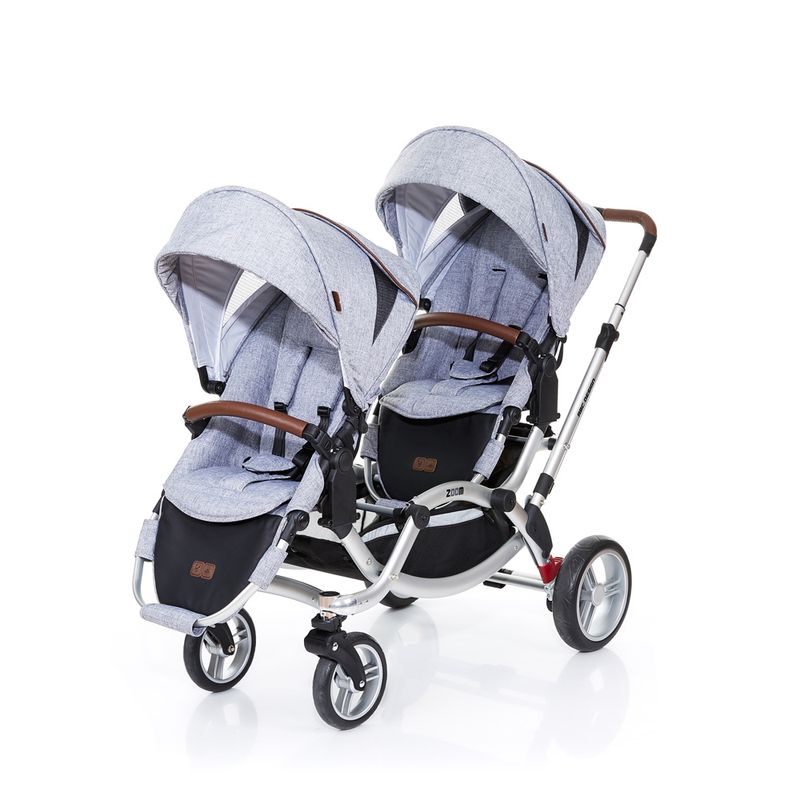 Carrinho-de-Passeio-para-Gemeos---Zoom---Graphite-Grey---ABC-Design