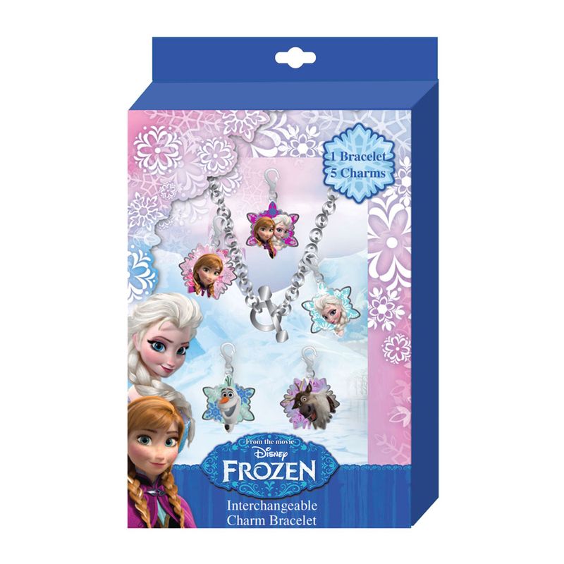 Kit-Pulseira-de-Metal-com-Pingente---Disney-Frozen---Euroswan