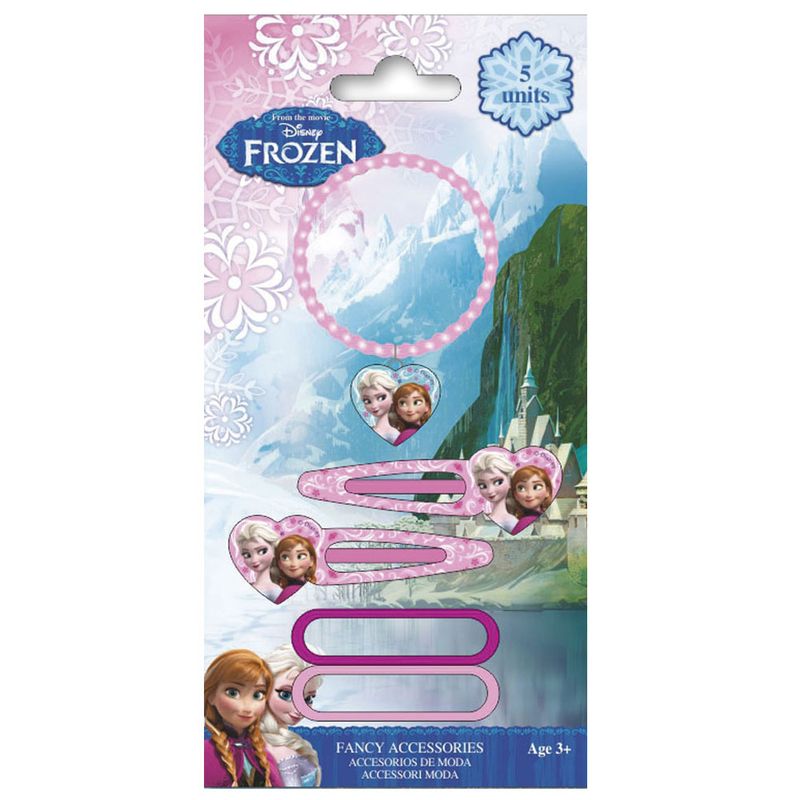 Conjunto-de-Acessorios-de-Moda---Disney---Frozen---Blister-com-5-Pecas---Euroswan