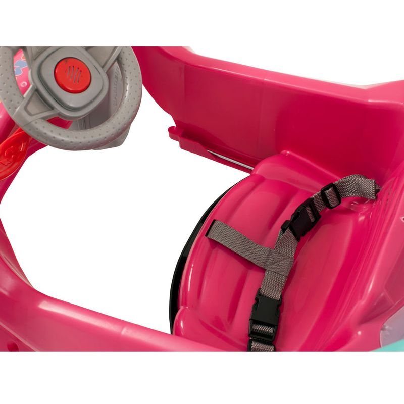 Carrinho-Smart-de-Passeio-com-Pedal-e-Andador---Rosa---Bandeirante-Detalhe-6