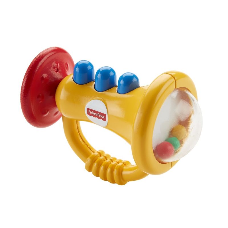 Chocalho-e-Mordedor---Trompete-Musical---Fisher-Price