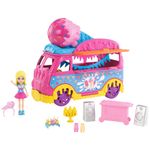 Mini-Boneca---Polly-Pocket---Polly-com-Carro-de-Carnaval---Carro-de-Sorvete---Mattel