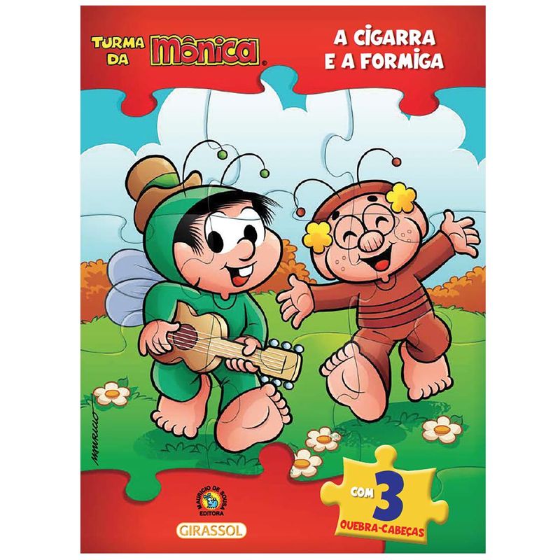 Livro-Quebra-Cabeca---Turma-da-Monica---A-Cigarra-e-a-Formiga---Catavento-0