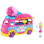 Mini-Boneca---Polly-Pocket---Polly-com-Carro-de-Carnaval---Carro-de-Sorvete---Mattel