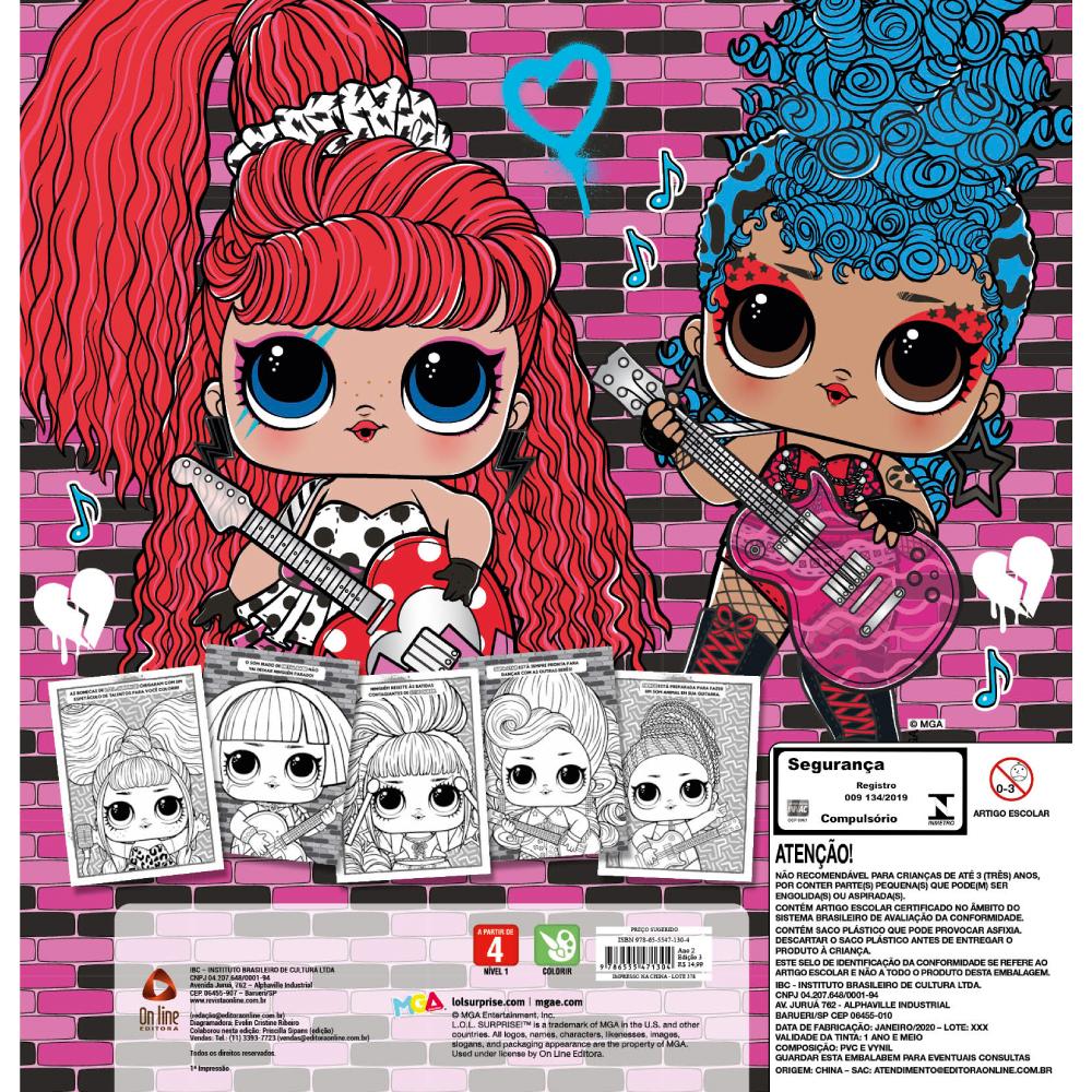 Livro - LOL Surprise para Colorir: Entre no ritmo destas bonecas que  entendem de música como ninguém!