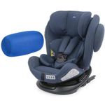 Kit-Cadeira-para-Auto---0-a-36Kg---Unico-Plus---Azul-e-Almofada-Rolinho---Azul---Chicco_Frente