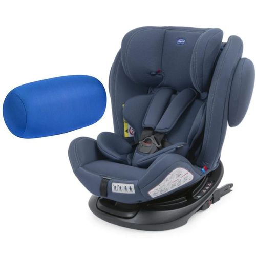 Kit Cadeira para Auto - 0 a 36Kg - Único Plus - Azul e Almofada Rolinho - Azul - Chicco