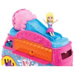 Mini-Boneca---Polly-Pocket---Polly-com-Carro-de-Carnaval---Carro-de-Sorvete---Mattel