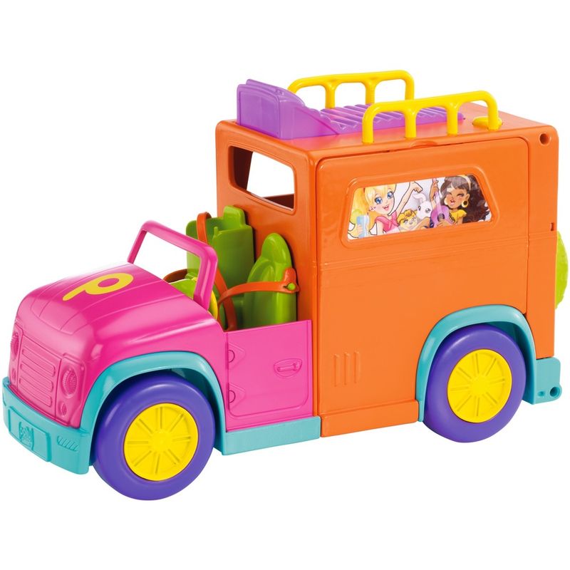Mini-Boneca---Polly-Pocket---Polly-com-Veiculo---Carro-de-Acampamento---Mattel