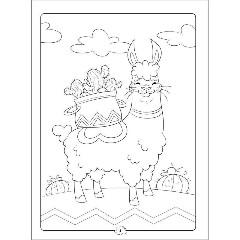 Livro-para-Colorir---A-Turminha-da-Lhama---100-Paginas---Catavento-3