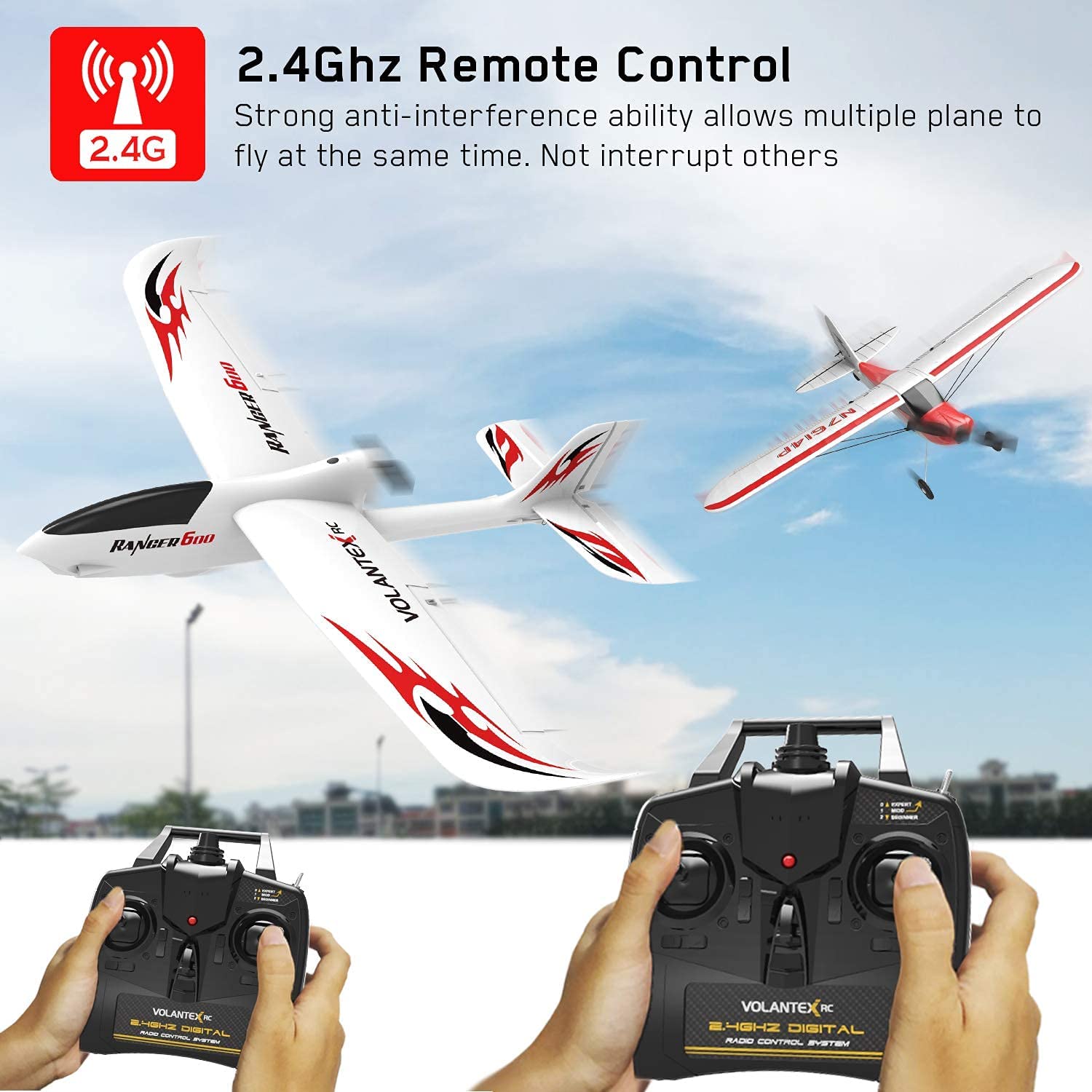 EagleStone F16 Avião de Controle Remoto 24G Design 2CH - Ri Happy