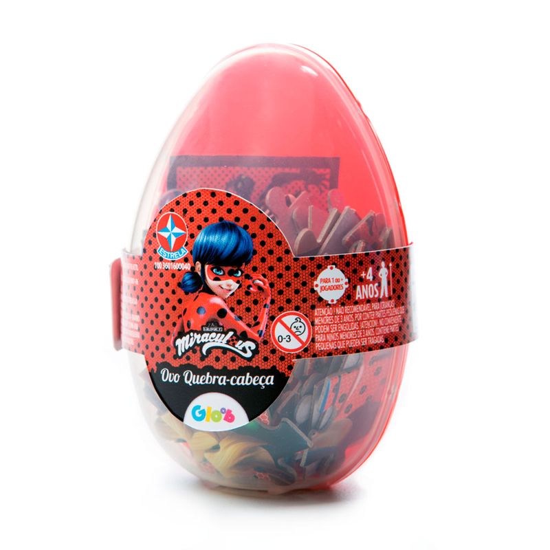 Quebra-Cabeca-60-Pecas---Embalagem-Especial-Ovo-de-Pascoa---Miraculous---Ladybug---Estrela