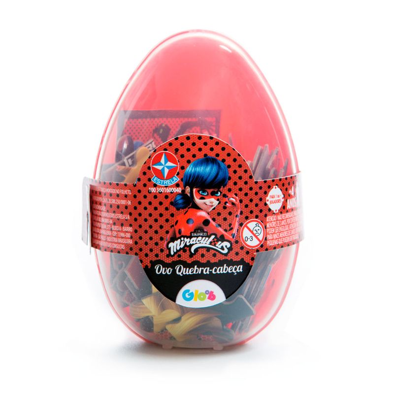 Quebra-Cabeca-60-Pecas---Embalagem-Especial-Ovo-de-Pascoa---Miraculous---Ladybug---Estrela