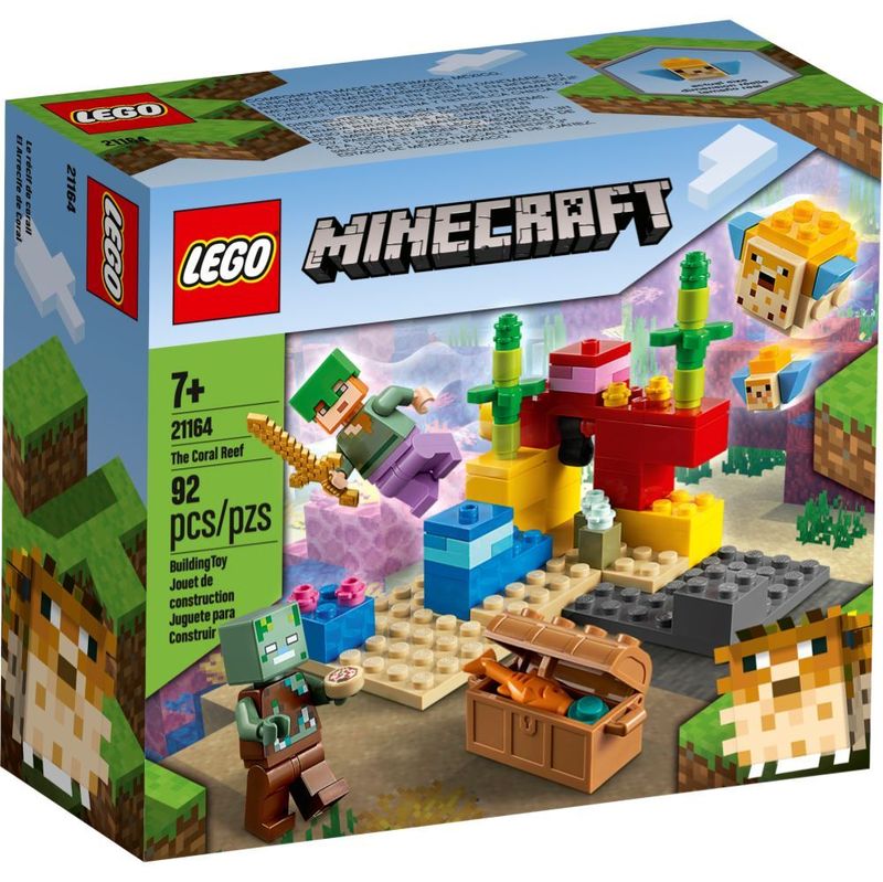 Lego minecraft o recife de coral 21164 - Brinquedos de Montar e