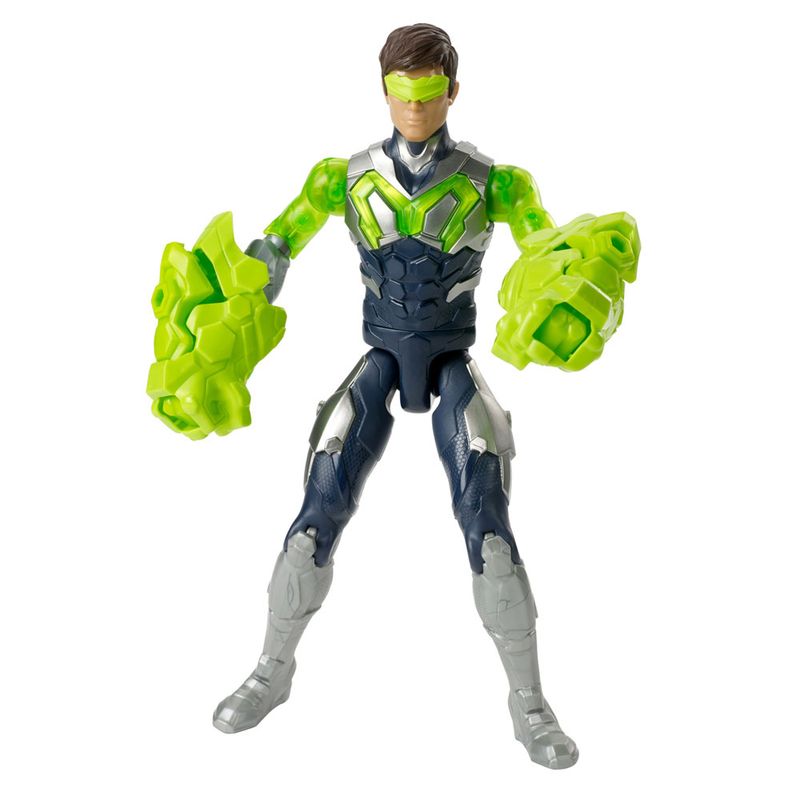Boneco-Articulado---30-Cm---Max-Steel---Forca-Turbo---Max-Golpe-Rapido---Mattel
